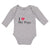 Long Sleeve Bodysuit Baby I Love My Pops Boy & Girl Clothes Cotton