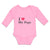 Long Sleeve Bodysuit Baby I Love My Pops Boy & Girl Clothes Cotton