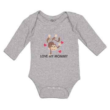 Long Sleeve Bodysuit Baby Love My Mommy Boy & Girl Clothes Cotton