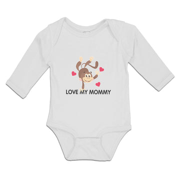 Long Sleeve Bodysuit Baby Love My Mommy Boy & Girl Clothes Cotton