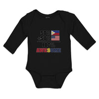 Long Sleeve Bodysuit Baby 50% + 50% 100% Awesome Boy & Girl Clothes Cotton - Cute Rascals