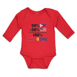 Long Sleeve Bodysuit Baby 50% + 50% 100% Awesome Boy & Girl Clothes Cotton - Cute Rascals