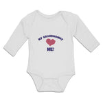 Long Sleeve Bodysuit Baby My Grandmommy Me! Boy & Girl Clothes Cotton