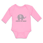 Long Sleeve Bodysuit Baby Loved by My Nanny An Elephant Boy & Girl Clothes