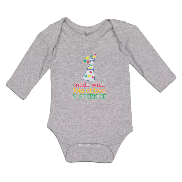 Long Sleeve Bodysuit Baby Lots Laboratory Test Colourful Hearts Cotton