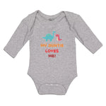 Long Sleeve Bodysuit Baby My Auntie Loves Me! Boy & Girl Clothes Cotton