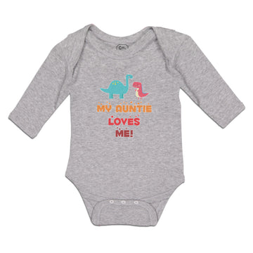 Long Sleeve Bodysuit Baby My Auntie Loves Me! Boy & Girl Clothes Cotton