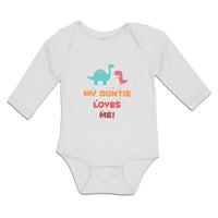 Long Sleeve Bodysuit Baby My Auntie Loves Me! Boy & Girl Clothes Cotton
