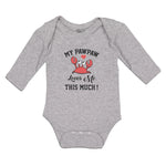 Long Sleeve Bodysuit Baby Pawpaw Loves Me Much! Sealife Crab Big Eyes Cotton
