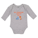 Long Sleeve Bodysuit Baby Tyrannosaurus Rex Triceratops Dinosaur Cotton