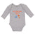 Long Sleeve Bodysuit Baby Tyrannosaurus Rex Triceratops Dinosaur Cotton