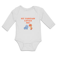 Long Sleeve Bodysuit Baby Tyrannosaurus Rex Triceratops Dinosaur Cotton