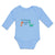 Long Sleeve Bodysuit Baby My Peepaw Loves Me Brontosaurus and Stegosaurus Cotton