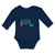 Long Sleeve Bodysuit Baby My Peepaw Loves Me Brontosaurus and Stegosaurus Cotton