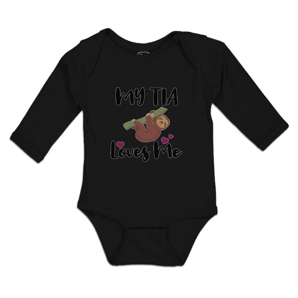 Long Sleeve Bodysuit Baby My Tia Loves Me Boy & Girl Clothes Cotton