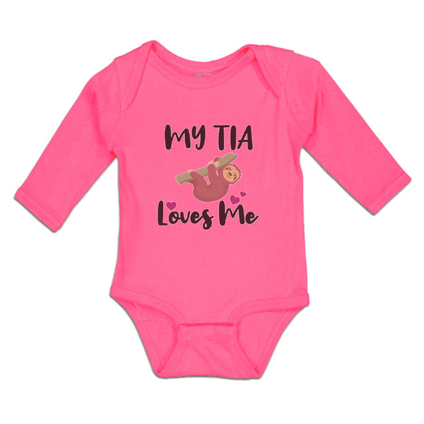 Long Sleeve Bodysuit Baby My Tia Loves Me Boy & Girl Clothes Cotton