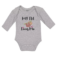 Long Sleeve Bodysuit Baby My Tia Loves Me Boy & Girl Clothes Cotton