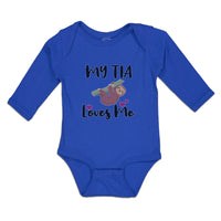 Long Sleeve Bodysuit Baby My Tia Loves Me Boy & Girl Clothes Cotton