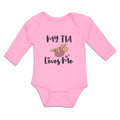 Long Sleeve Bodysuit Baby My Tia Loves Me Boy & Girl Clothes Cotton