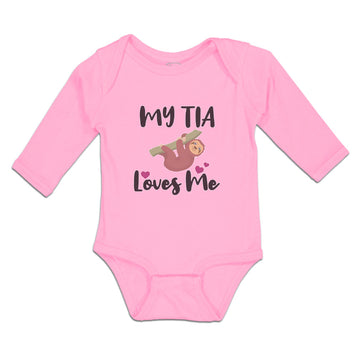 Long Sleeve Bodysuit Baby My Tia Loves Me Boy & Girl Clothes Cotton