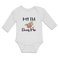 Long Sleeve Bodysuit Baby My Tia Loves Me Boy & Girl Clothes Cotton