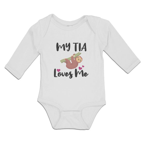 Long Sleeve Bodysuit Baby My Tia Loves Me Boy & Girl Clothes Cotton