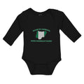 Long Sleeve Bodysuit Baby Made in America with Nigerian Parts Boy & Girl Clothes