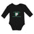 Long Sleeve Bodysuit Baby Made in America with Nigerian Parts Boy & Girl Clothes