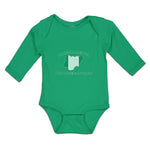 Long Sleeve Bodysuit Baby Made in America with Nigerian Parts Boy & Girl Clothes