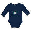 Long Sleeve Bodysuit Baby Made in America with Nigerian Parts Boy & Girl Clothes