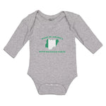 Long Sleeve Bodysuit Baby Made in America with Nigerian Parts Boy & Girl Clothes