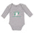 Long Sleeve Bodysuit Baby Made in America with Nigerian Parts Boy & Girl Clothes