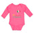 Long Sleeve Bodysuit Baby Italian Princess with National Flag and Prince Crown