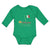 Long Sleeve Bodysuit Baby Italian Princess with National Flag and Prince Crown