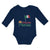 Long Sleeve Bodysuit Baby Italian Princess with National Flag and Prince Crown