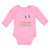 Long Sleeve Bodysuit Baby Italian Princess with National Flag and Prince Crown