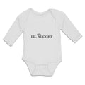 Long Sleeve Bodysuit Baby Lil Nugget with Crown Boy & Girl Clothes Cotton