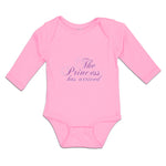 Long Sleeve Bodysuit Baby The Princess Has Arrived Boy & Girl Clothes Cotton