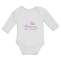 Long Sleeve Bodysuit Baby The Princess Has Arrived Boy & Girl Clothes Cotton