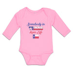 Long Sleeve Bodysuit Baby Somebody in Texas Loves Me Boy & Girl Clothes Cotton