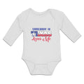 Long Sleeve Bodysuit Baby Somebody in Texas Loves Me Boy & Girl Clothes Cotton