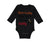 Long Sleeve Bodysuit Baby Born to Play Hockey with My Daddy Dad Father's Day - Cute Rascals