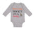 Long Sleeve Bodysuit Baby Born to Play Hockey with My Daddy Dad Father's Day - Cute Rascals