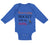 Long Sleeve Bodysuit Baby Born to Play Hockey with My Daddy Dad Father's Day - Cute Rascals