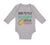 Long Sleeve Bodysuit Baby Born to Play Rugby with Daddy Dad Father's Day Cotton - Cute Rascals
