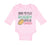 Long Sleeve Bodysuit Baby Born to Play Rugby with Daddy Dad Father's Day Cotton - Cute Rascals