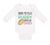 Long Sleeve Bodysuit Baby Born to Play Rugby with Daddy Dad Father's Day Cotton - Cute Rascals