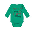 Long Sleeve Bodysuit Baby Born to Go Cycling with My Daddy Dad Father's Day