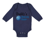 Long Sleeve Bodysuit Baby Daddy's Dad Father Bowling Buddy Dad Father's Day A - Cute Rascals