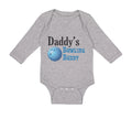 Long Sleeve Bodysuit Baby Daddy's Dad Father Bowling Buddy Dad Father's Day A